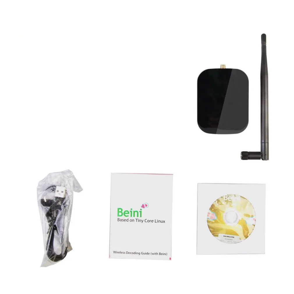 

High Power Speed N9000 Free Internet Wireless USB WiFi Adapter 150Mbps Long Range + Wi fi Antenna Wi-fi Receiver +CD