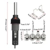 Portable Heat Hot Air Gun BGA Rework Solder Station 8018LCD 450W Blower +Adjustable Electric Soldering Iron 220V 60W Desoldering 6