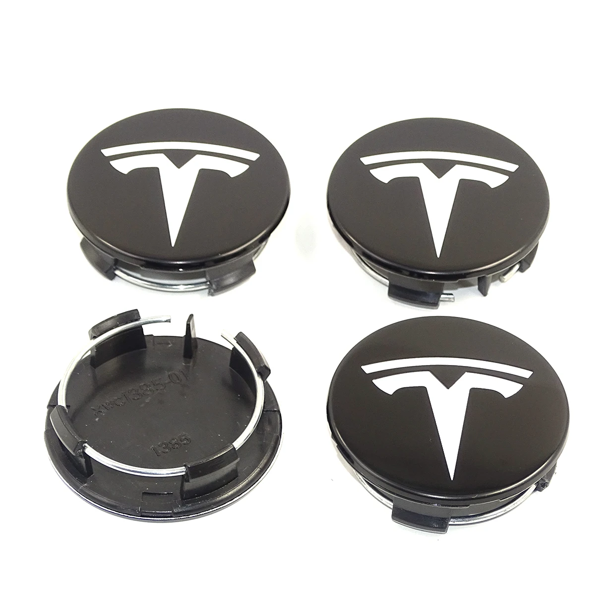 Для TESLA модель X S 3 Автомобиль Стайлинг XWC1385-01 авто аксессуары 56 мм 58 мм значок колеса центр Крышка эмблема - Цвет: Black White