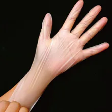 Прозрачные пищевые одноразовые ПВХ перчатки для пекарни, домашнего питания, очистки красоты, раков, пленочные перчатки