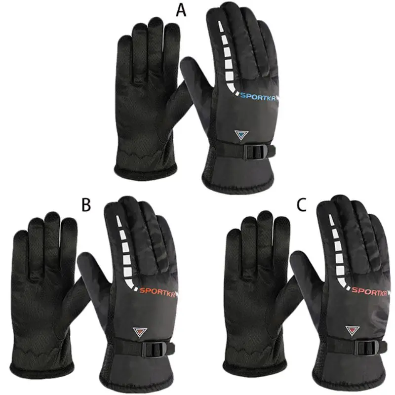 Ski Gloves Waterproof Autumn Winter Windproof Warm Non-slip Outdoor Bicycle Riding Motorcycle Gloves Cold Wear Velvet Thickening