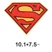 Нашивки с вышивкой СУПЕРМЕНА для одежды, аппликация логотипа, одежда с героями мультфильмов, badges6