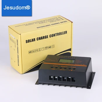 

80A Solar Charge Controller PV panel Battery Charge LCD Solar Regulator use 5V usb 12V 24V Auto Solar Charge Regulator