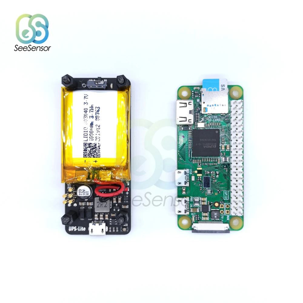 Ups Lite V1.2 Ups Power Hat Board Con Rilevamento Elettricità Batteria Per Raspberry Pi Zero Zero W