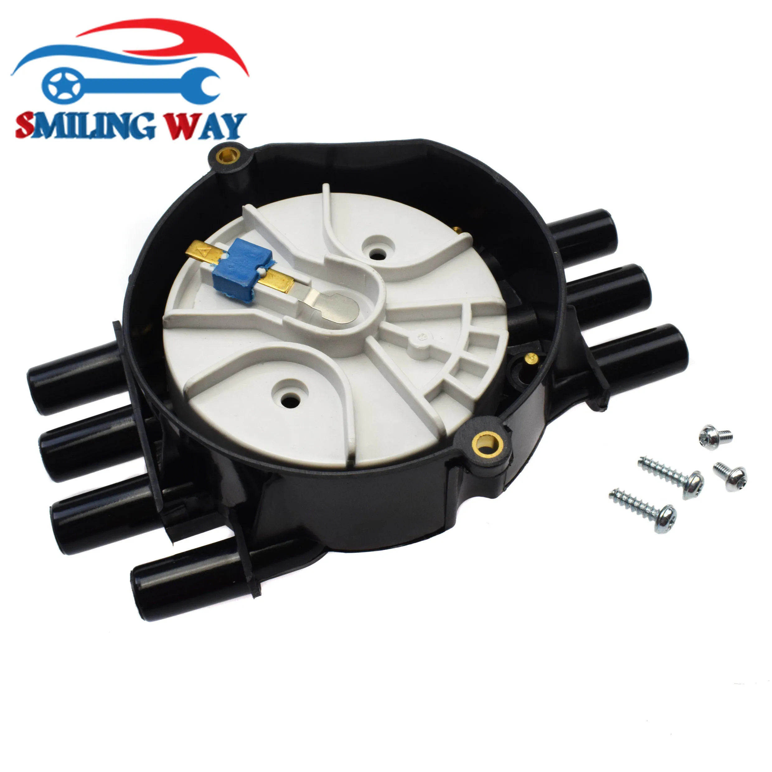 SMILING WAY# Distributor Rotor & Cap GMC Chevrolet Cadillac 4.3L V6 Astro Blazer Express G10 S10 Savana Sierra Yukon Safari electronic ignition kit