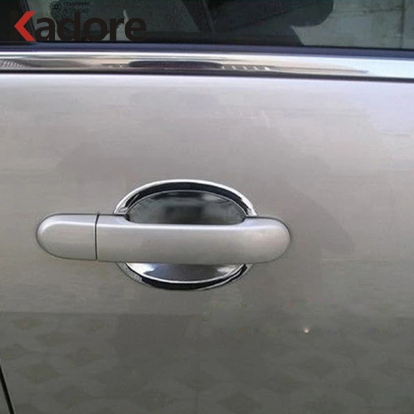 Для Nissan Versa Tiida 2004 2005 2006 2007 2008 2009 2010 2011 хромированный автомобильный боковой двери ручки чаши Крышка отделки салона авто аксессуары