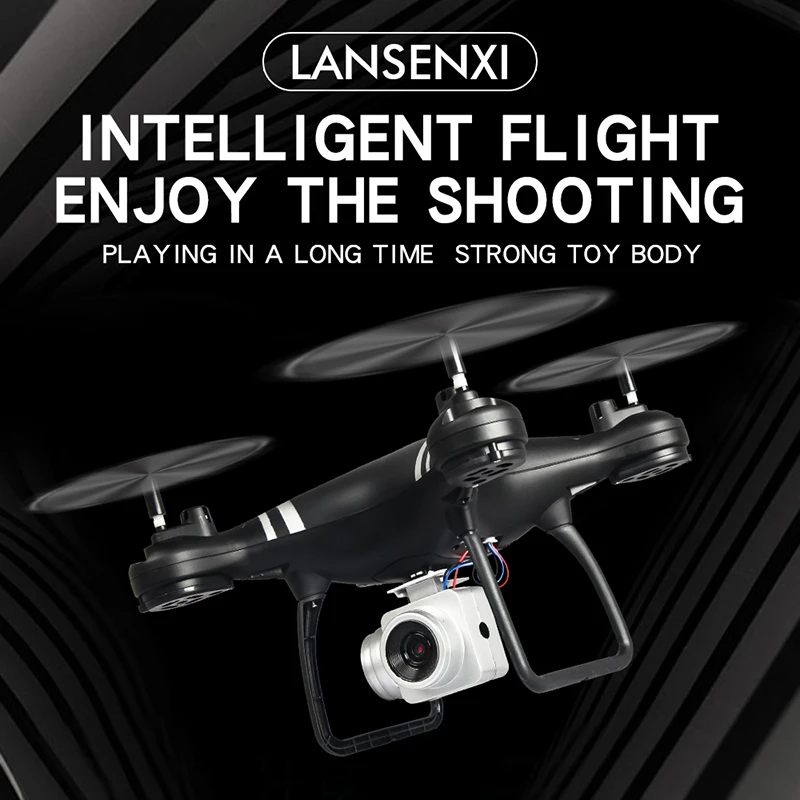 3Color Smart RC Helicopter with Wide Angle HD Camera One High Hold Mode Key Return Rotate 360 Degree RC Quadcopter Outdoor Drone