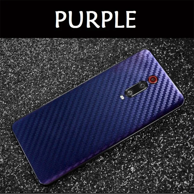 Наклейка на мобильный телефон для Xiaomi Redmi K20 Pro, градиентный цвет, углеродное волокно, Защитная пленка для Redmi K20, наклейка, аксессуары EEMIA