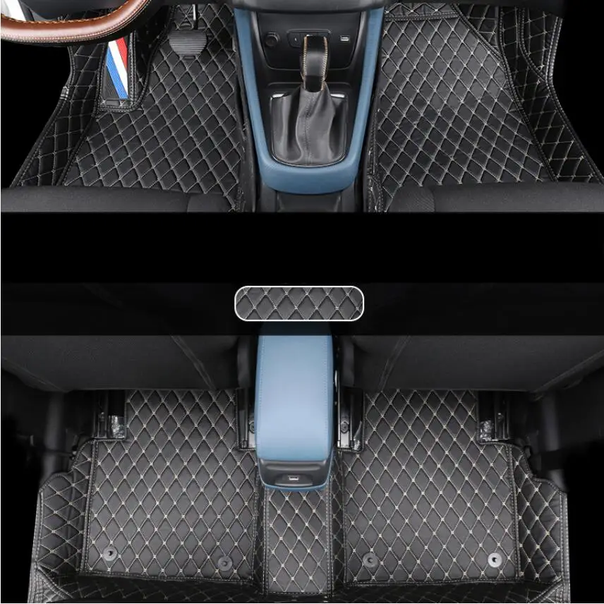 for leather car interior floor mat for citroen c4 aircross 2012 2013