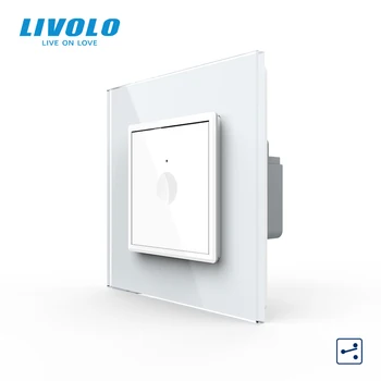 

Livolo UK Standard New Series 2ways cross Wall Touch Light Switch,Touch button switch ,crystal tempered panel,plastic key
