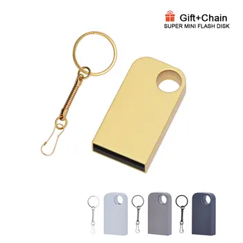 

New Mini Metal High Speed USB Flash Drive Pen Drive 4GB 16GB 32GB 64GB 128MB 2GB USB Stick Waterproof Wedding Gifts Custom Logo