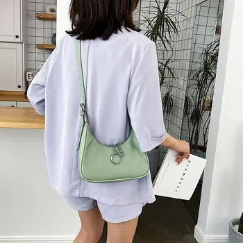

Shoulder Bag Women Fashion Female Messenger Bag Small Youth PU Leather Bag All-match New Dating Bag Green