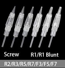 Micro Needling Nano иглы штык винт порт микроиглы MYM картридж для Dr. pen татуировки иглы бровей подводка для глаз макияж