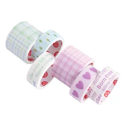 Nouvel ensemble de rubans Washi 2M 6 pièces, autocollants décoratifs simples et mignons pour journal intime, matériel de Scrapbooking, papeterie 