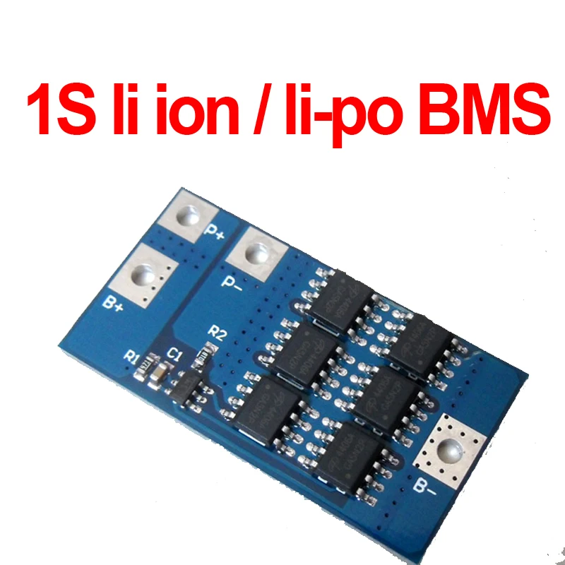 

1S 10A li ion battery BMS, 1S lithium polymer battery Protection board PCB 1s 10A common port BMS