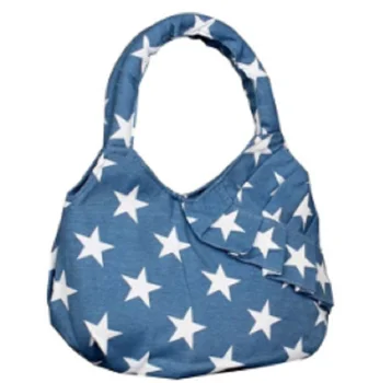 

Fashion Cute Handbag Star Printed Encrypted Canvas Women's Fabric Pouch Multifunctional Handbag