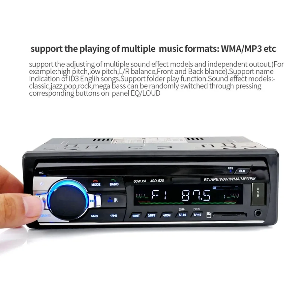 4,1 дюймов MP3-плеер Универсальный беспроводной Автомобильный Mp3 Автомобильный Mp3 плеер машина для карты U диск машина беспроводной Mp3 хост