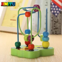 JIMITU деревянные круглые бусины, игрушка, красочные мини-бусины, Ранние развивающие игрушки, детские игры, игрушки для детей, малышей