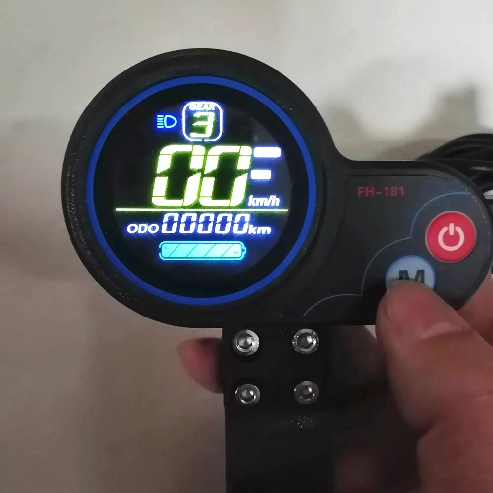 Electric Bike Scooter Controller with Throttle LCD Display Speed - 36V/48V, 250W/350W, for BLDC Motor/Scooter/e-Bike image 4