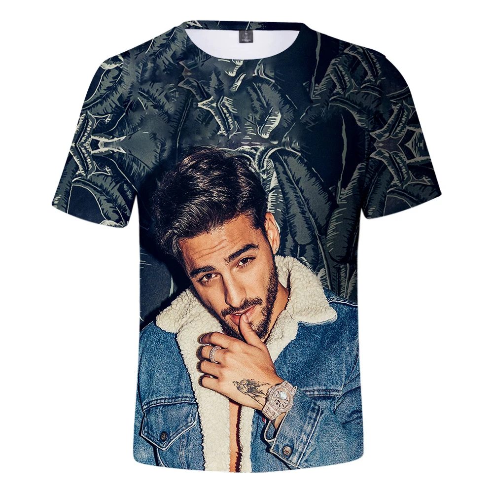 

New 3D Maluma T Shirt Men Summer Fashion Print Hot Pop Handsome Singer Maluma 3D T-Shirt Men Women Hip Hop T Shirt