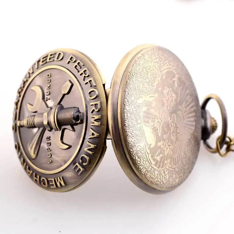 IBEINA антикварные бронзовые механические винтажные карманные часы ретро Кварцевые цепочки и ожерелья