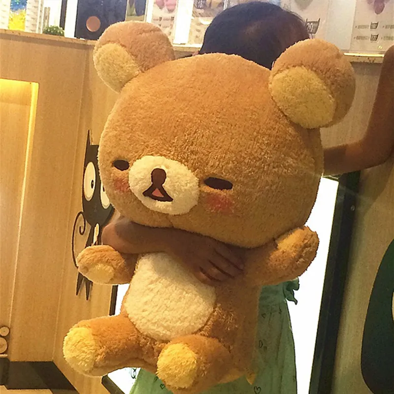 Rilakkuma Bear Giant Cartoon Plush Toy Soft Stuffedf Pillow Dolls 50cm Hight Quality Gift For Your Girlfriend