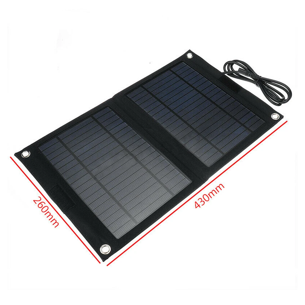 Складная солнечная панель 25 Вт 18 в USB порт портативные солнечные батареи мобильный Банк питания телефон зарядное устройство водонепроницаемый для iPhone iPad samsung