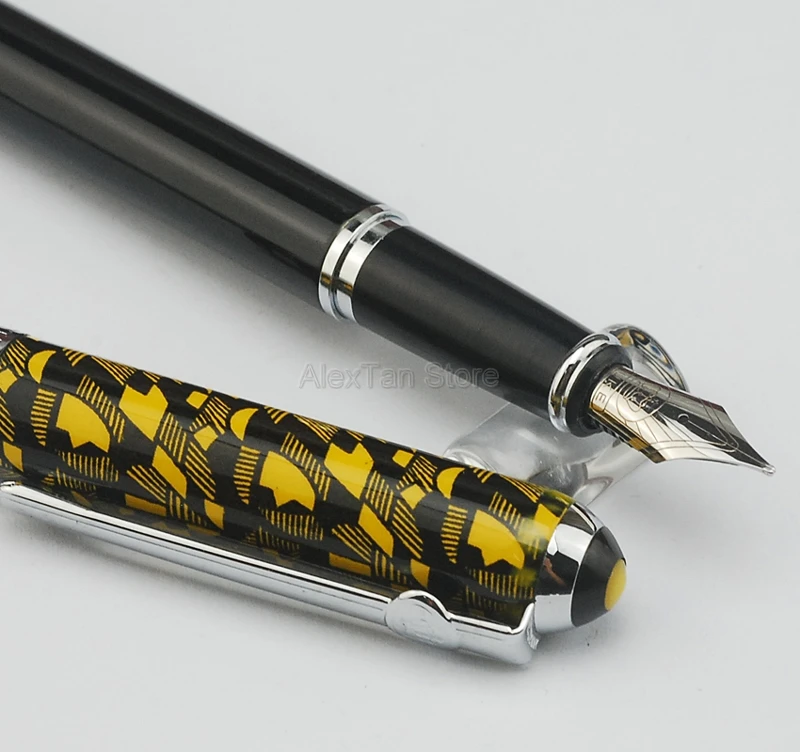 Duke 962 Wholesale Price Series Fountain Pen Medium Nib Yellow Color Writing Gift For Office & School | Канцтовары для офиса и