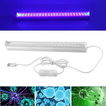 

Ultraviolet Lamp Germicidal Light T5 Tube 6W Sterilizer Kill Dust Mite Eliminator UV Ozone Disinfection Quartz Lamp USB DC 5V 1A
