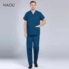 Best Price Summer Doctor Men Surgical Clothes Nurse Medical Uniform New V-Neck Uniform Hospital Medical Beauty Salon Scrub Set Short Sleeve Best Price Summer Doctor Men Surgical Clothes Nurse Medical Uniform New V-Neck Uniform Hospital Medical Beauty Salon Scrub Set Short Sleeve