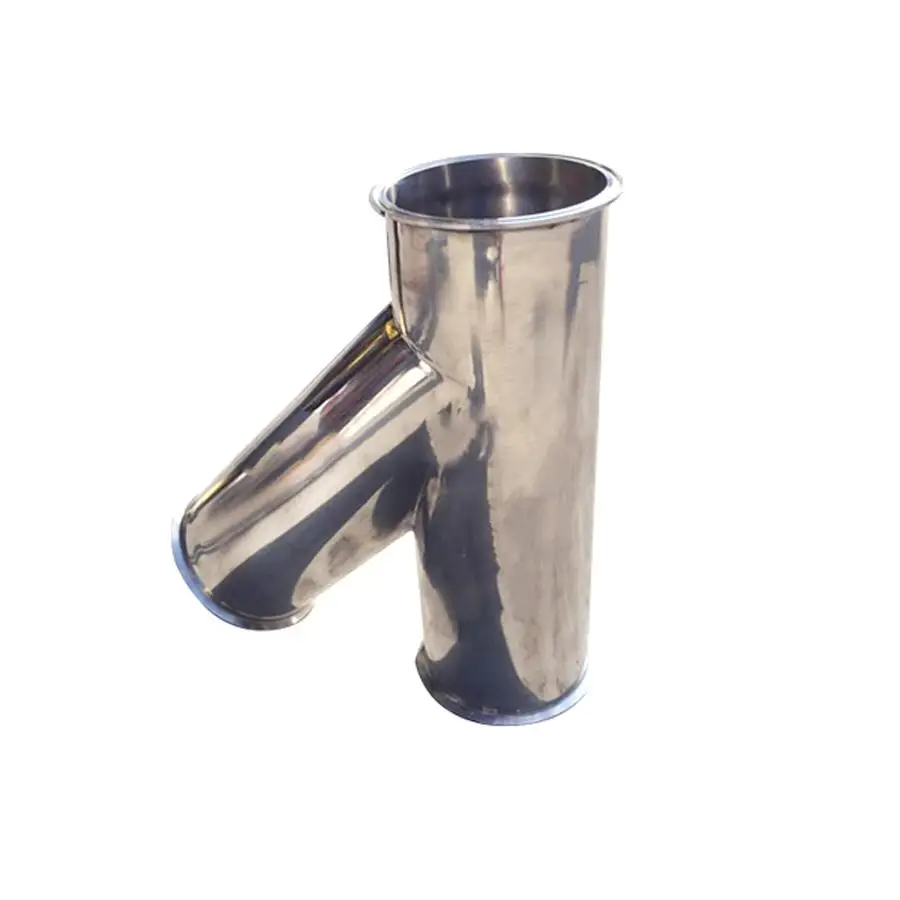 

108mm 4.25" Pipe OD 4" Tri Clamp Oblique Y Shaped 3 Way SUS 304 Stainless Sanitary Fitting Spliter Homebrew Beer Wine