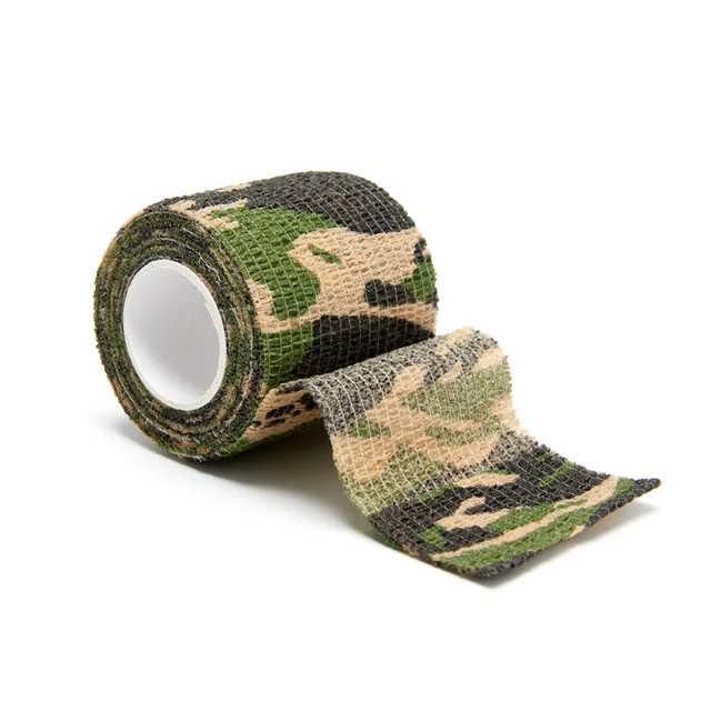 4.5m Camouflage Elastic Bandage Hunt Disguise Elastoplast Wrap Tape Self Adhesive Sports Protector Ankle Knee Finger Arm Bandage A