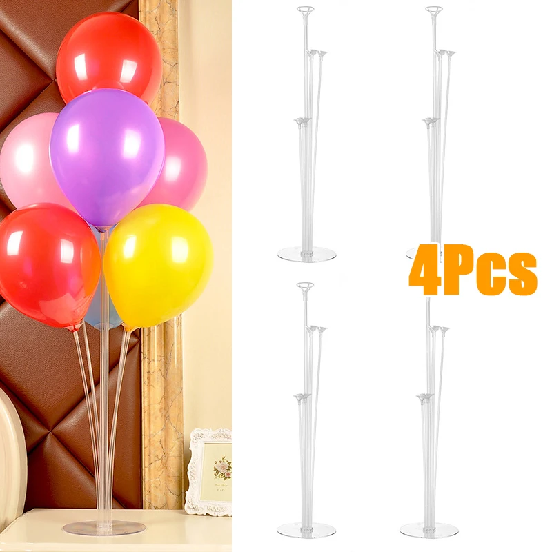  4pcs Balloon Column Upright Balloons Display Stand Wedding Party Decor