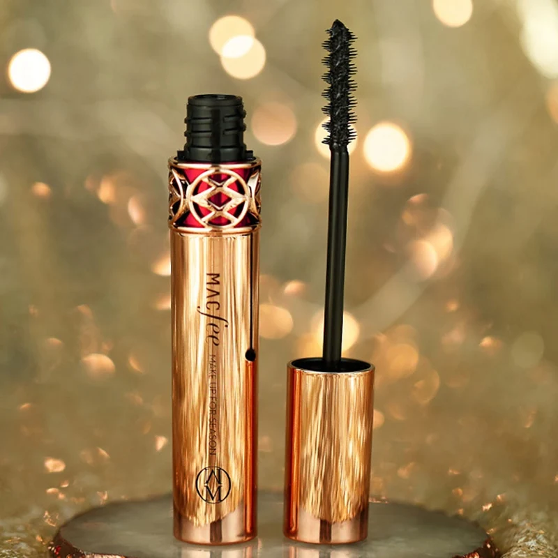 Тушь для ресниц с золотистыми трубками 4D водостойкая и устойчивая к поту тушь