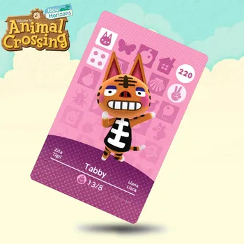 

220 Tabby Animal Crossing Card Amiibo Cards Work for Switch NS 3DS Games