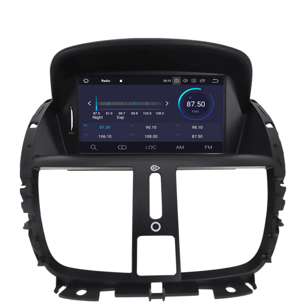 DSP Android 9.0 Car Stereo Smart Multimedia DVD Player GPS for Peugeot 207 2008-2014 Audio Video radio tape recorder head unit