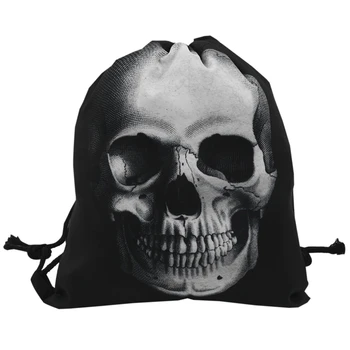 

LJL-Lovely 3D Printed Unisex Backpacks bags Drawstring Rucksacks big Capacity Schoolbag for Young men & Women(Black)