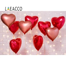 Laeacco Red Heart Balloon White Brick Wall Bulb Light Baby Birthday Party Photo Backdrop Photographic Background Photo Studio Laeacco Red Heart Balloon White Brick Wall Bulb Light Baby Birthday Party Photo Backdrop Photographic Background Photo Studio