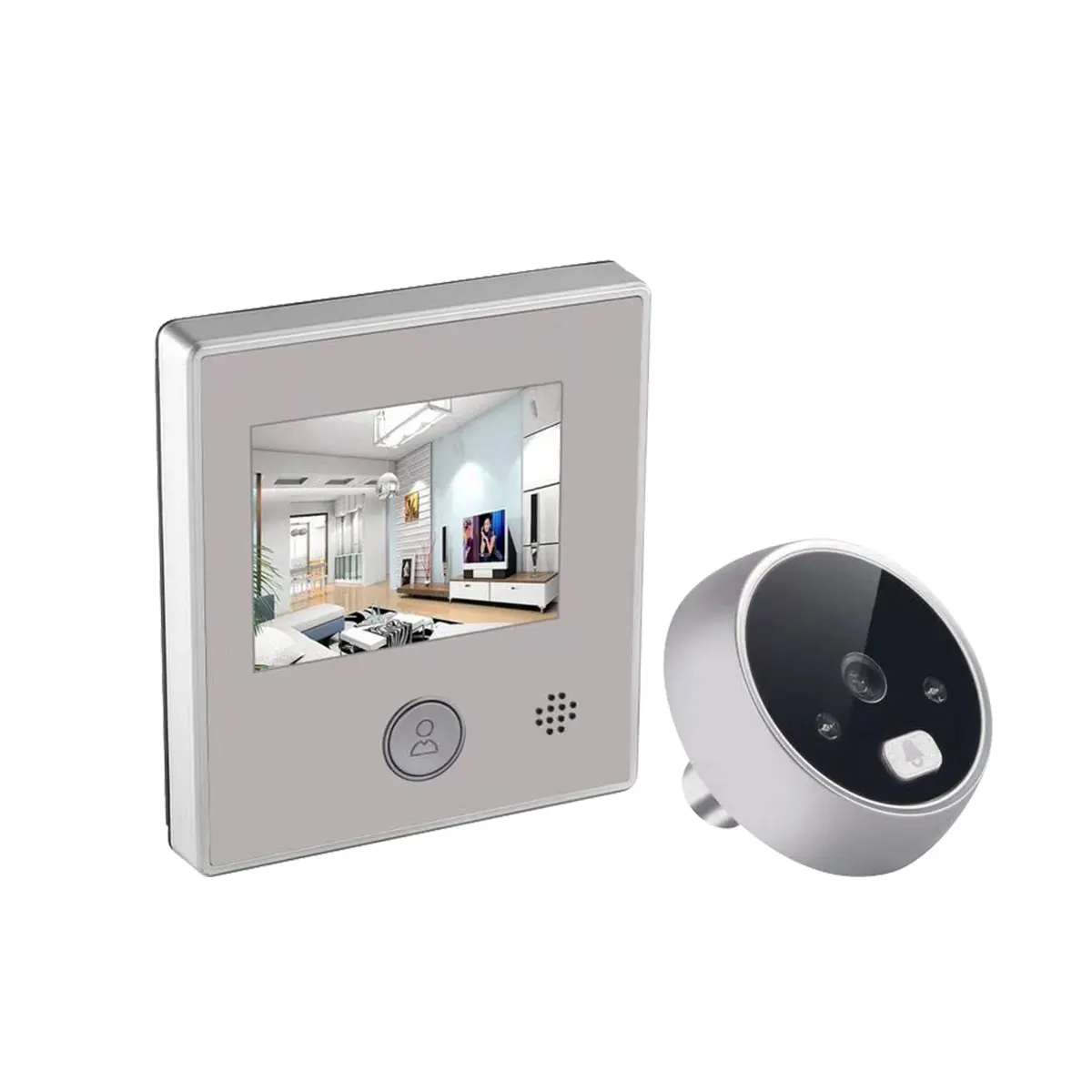 2.8 Inch 1080p Lcd Color Screen Digital Doorbell 160 Degree Door Eye