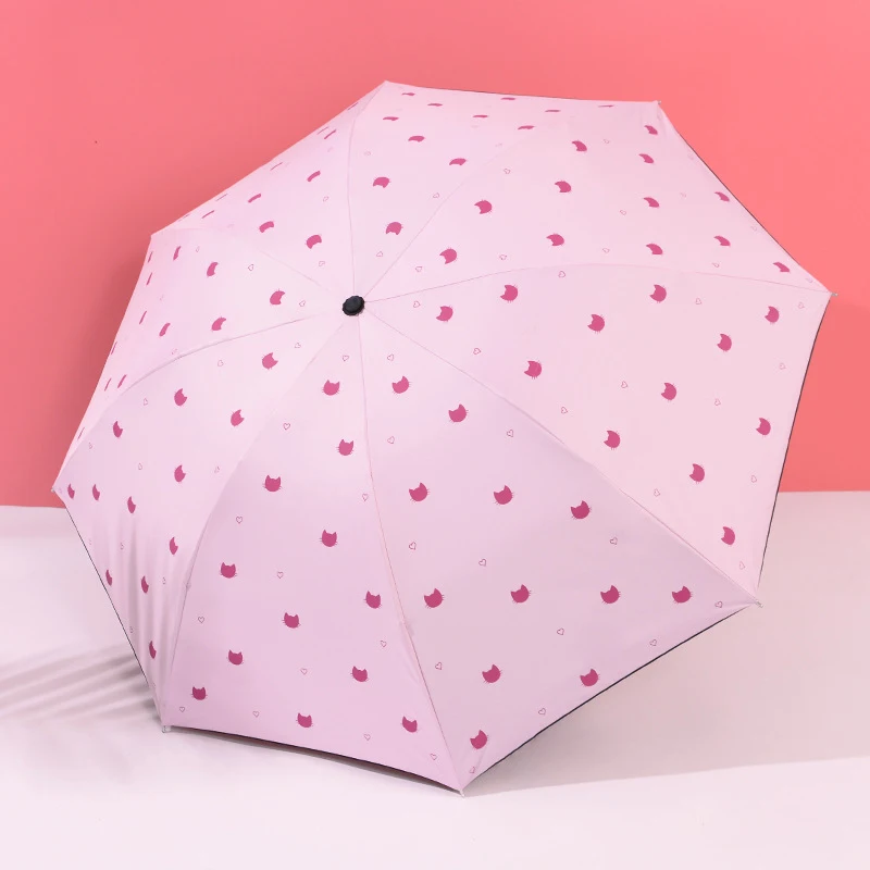Umbrella 9 Полностью автоматический женский зонт от дождя, милый, анти-УФ, три складных зонта, водонепроницаемый, прочный, карманный зонтик, детский подарок, parapluie - Цвет: Umbrella 9