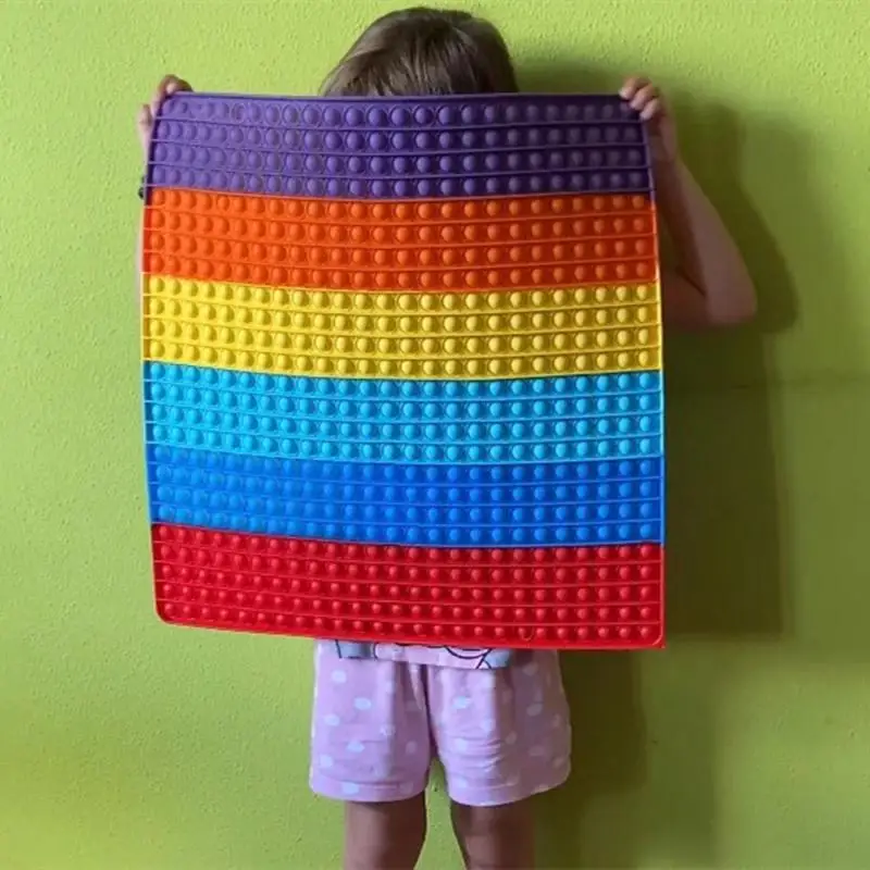 Большая игрушка-фиджет размером 30 см подвеска для школьной сумки с пузырьками