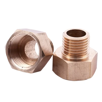 

New 3/8BSP x 1/4BSP M/F Threaded Hex Head Brass Pipe Reducer Bushing 5pcs
