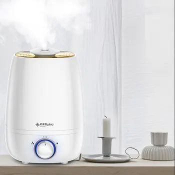 

4.5L Ultrasonic Air Humidifier Mute Cool Mist Maker Intelligent Remote Control Rotate Button Double Purification for Home Office