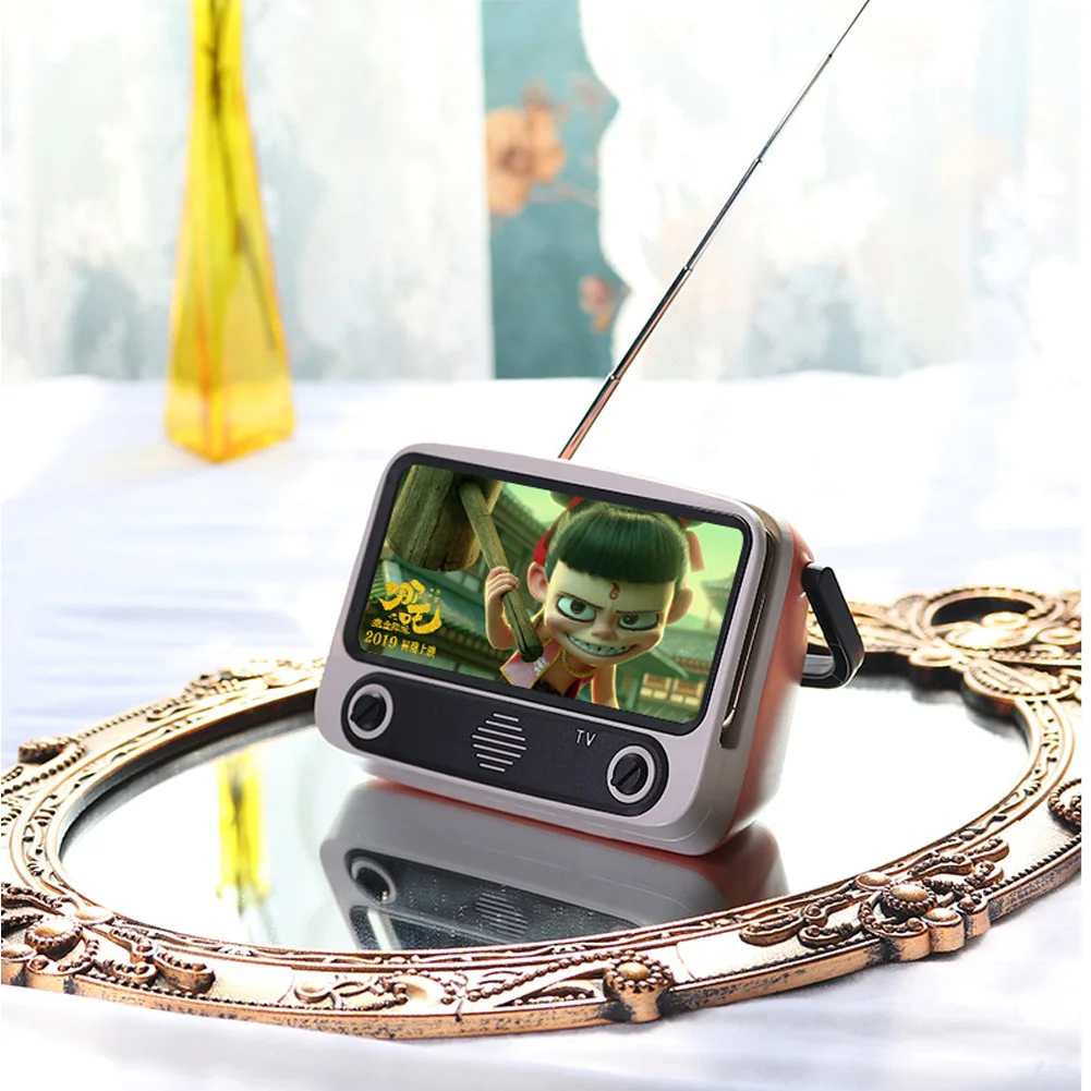 Ретро Мини Bluetooth Динамик Поддержка u-диск tf-карта мобильный телефон ТВ держатель