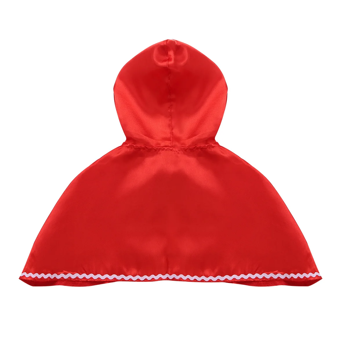 Red Kids Girls Riding Hooded Cloak Cape for Halloween Little Princess Cosplay Costume Holiday Carnival Party Dress Up Cape