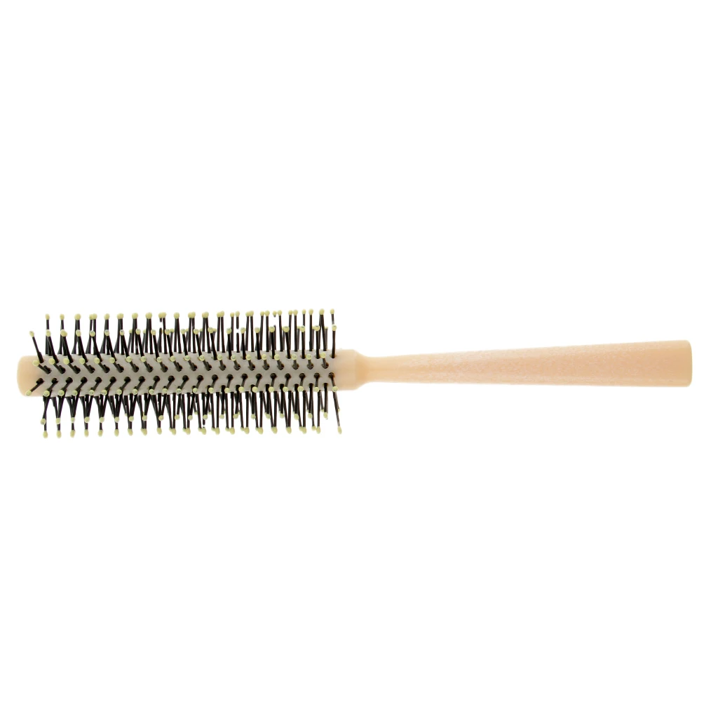 Plastic Small Roll Round Brush Curly Hair Styling Comb Ball Tips Scalp Massager