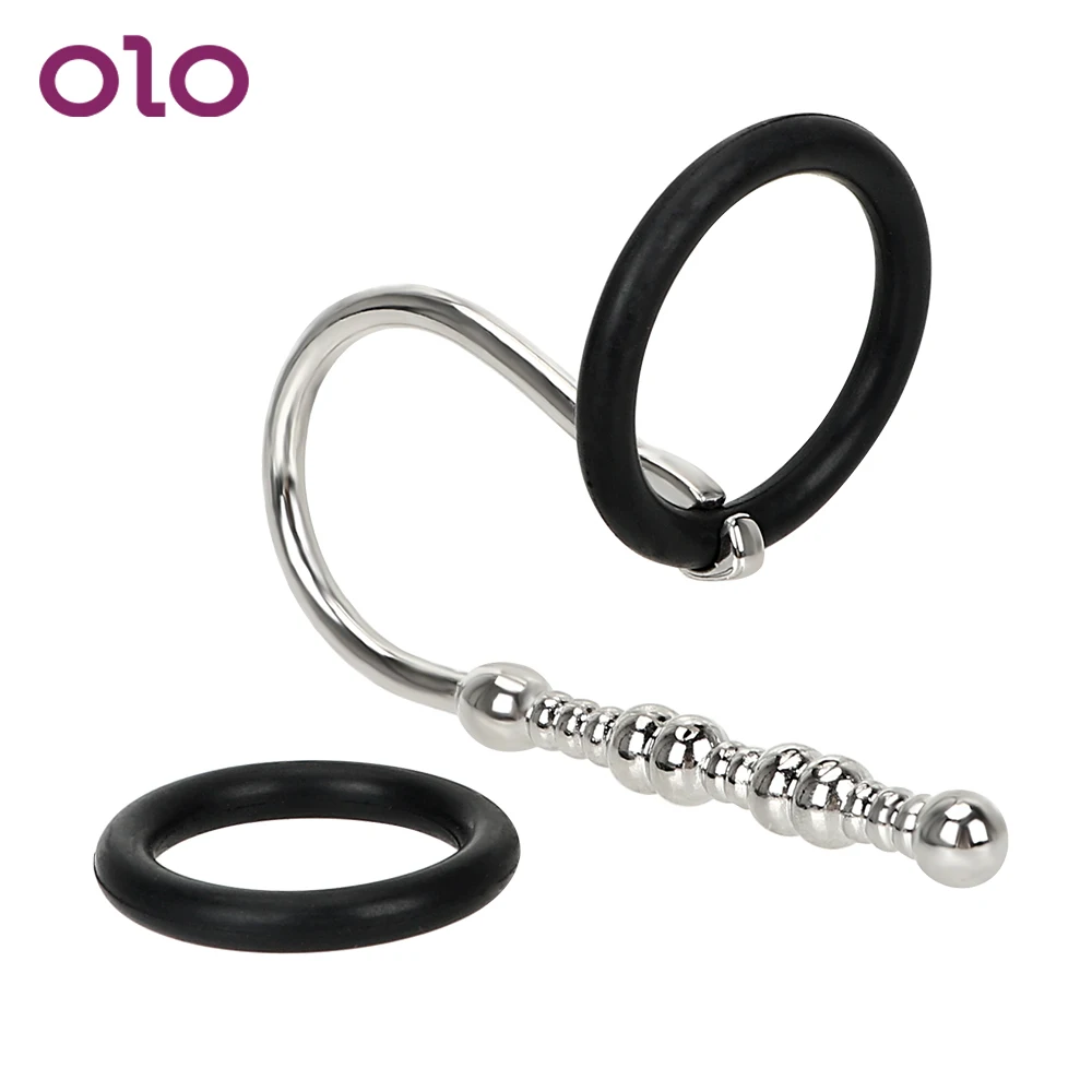 

OLO Male Chastity Device 3pcs/set Stainless Steel Catheters Sounds Sex Toys For Men Penis Plug Urethral Dilators Catheters