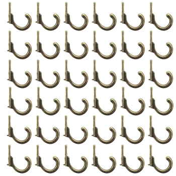 

30pc Vintage Bronze Wall Mounted Single Hook Hangers (A)