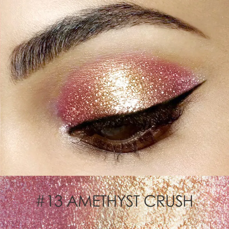 13 AMETHYST CRUSH FOCALLURE, 14 цветов, жидкий пигмент, тени для век, Океанский светильник, водонепроницаемый блеск, мерцающий светильник, яркий макияж, жидкие тени для век - Цвет: 13 AMETHYST CRUSH