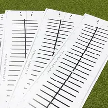 Golf Putter Putting Mat Trainer Indoor Putting Green Aids Line Hitting Golf Aiming Pad Training Paper Mat Equipment Kit Bla T9u4